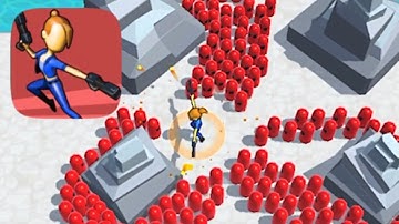 Bullet Rush Gameplay || Voodoo Games || Level 1-20 || iOS/Android