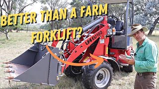 UHI EU100 Electric Loader and Forklift Review Good for a Small Farm?
