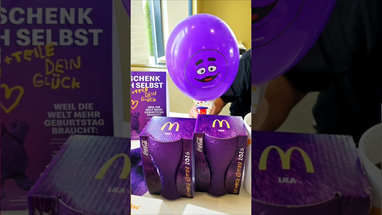 💜 New Coke Drop GRIMACE Glass Edition 2026 in McDonald's 💜 - YouTube