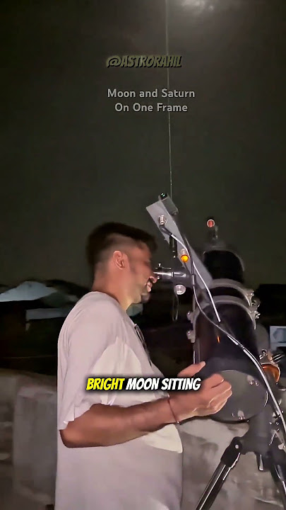 Moon And Saturn Rare Conjunctions #space #earth #moon