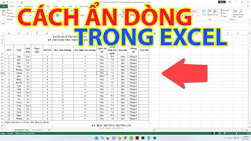 Cách Ẩn Dòng Trong Excel | Cách Bỏ Ẩn Dòng Trong Excel