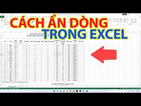 Cách Ẩn Dòng Trong Excel | Cách Bỏ Ẩn Dòng Trong Excel 2023 mới nhất