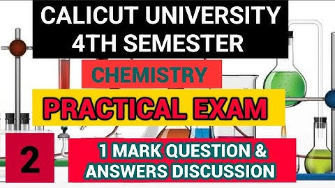 4th semester practical exam/1 word questions/Calicut University #chemistry #exam #calicutuniversity