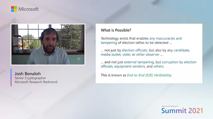 Tutorial, Research talk, and Q&A: ElectionGuard: Enabling voters to verify election integrity
