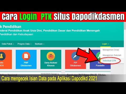 Cara Login Akun PTK di Dapodikdasmen