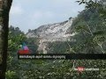 Illegal quarries gave stones crusher