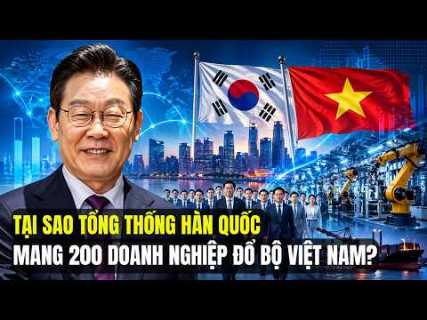 Tại Sao TT Hàn Quốc Mang 200 Doanh Nghiệp Sang Việt Nam Giữa Sức Ép Trung Nhật Mỹ