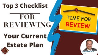 Have You Reviewed Your Estate Plan/Will? You Should! Use this Top 3 Checklist for Reviews. by Dellutri Law Group 24 views 1 year ago 3 minutes, 55 seconds