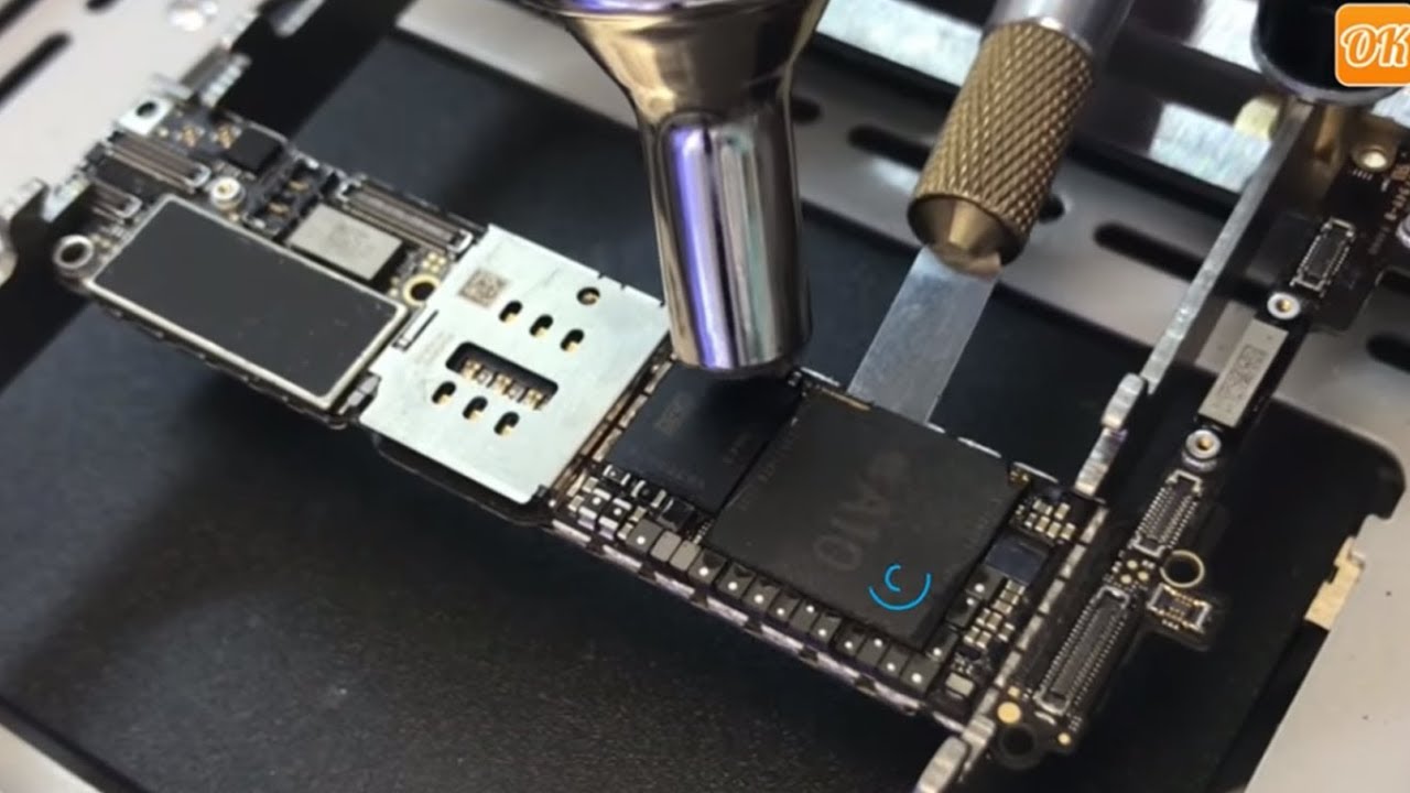 iPHONE 7 FIX REBALLING CPU TRANSPLANT TO THE DONOR - YouTube