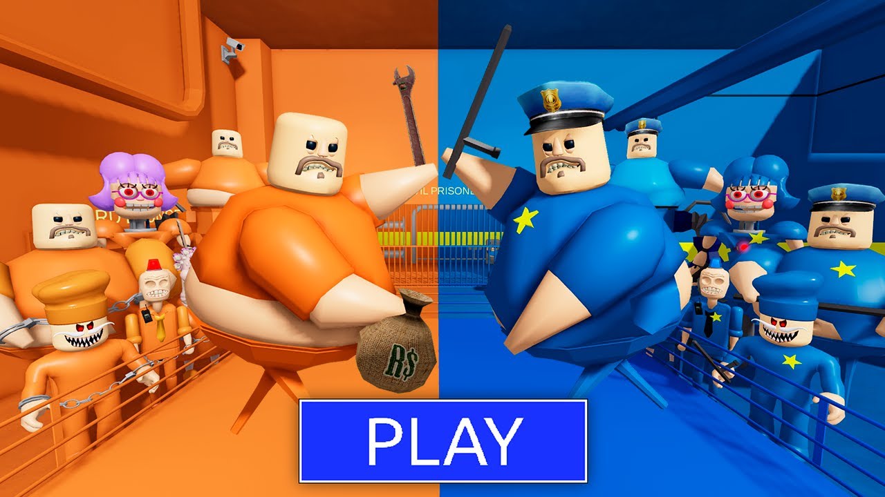 PRISONER BARRY Team Vs POLICE BARRY Team in BARRY'S PRISON RUN! New ...