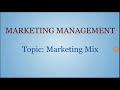 Marketing management  marketing mix  ugcnet mba bba bcom mcom