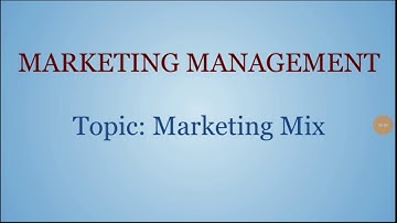 Marketing Management | Marketing Mix | UGC-NET, MBA, BBA, B.COM, M.COM