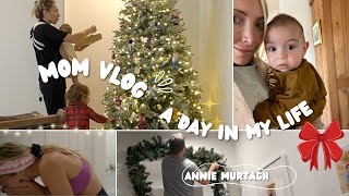 VLOG- NEED MOM ADVICE? + SKIN CARE ROUTINE + HOLIDAY DECORATING + WORKOUT CHALLENGE