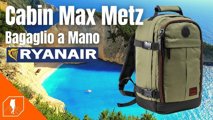 Cabin Max Metz 20L Ryanair Cabin Bag 40x20x25 Hand Luggage Backpack