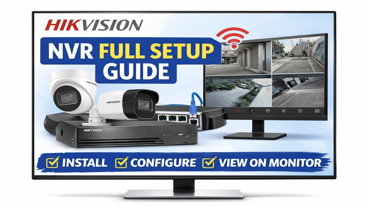 Hikvision NVR Full Setup Guide | Install, Configure & View on Monitor ...