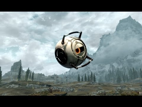 Skyrim meets Portal 2 Space Core!