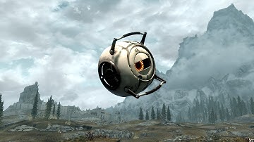 Skyrim meets Portal 2 Space Core!