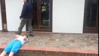 Fat Man Kicks Ball Off My Face