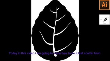 How to create a leaf scatter brush in illustrator