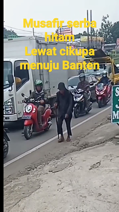 Musafir serba hitam menuju Banten #tangerang #musafir #musafirofdunya