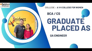 Student Placement Story as Content QA ENGINEER | QSpiders | Rajajinagar