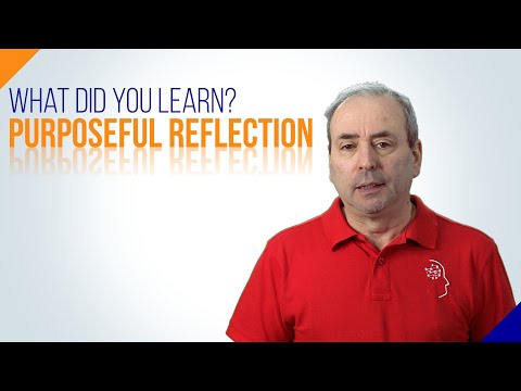 Video: Kan reflectie als werkwoord worden gebruikt?