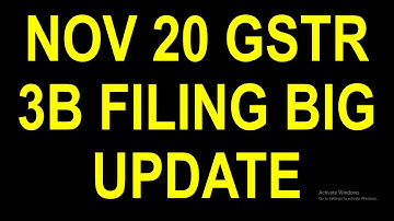 BIG UPDATE IN GSTR3B FILING FOR NOVEMBER 20|GSTR3B FILING NEW PROCESS IN GST PORTAL