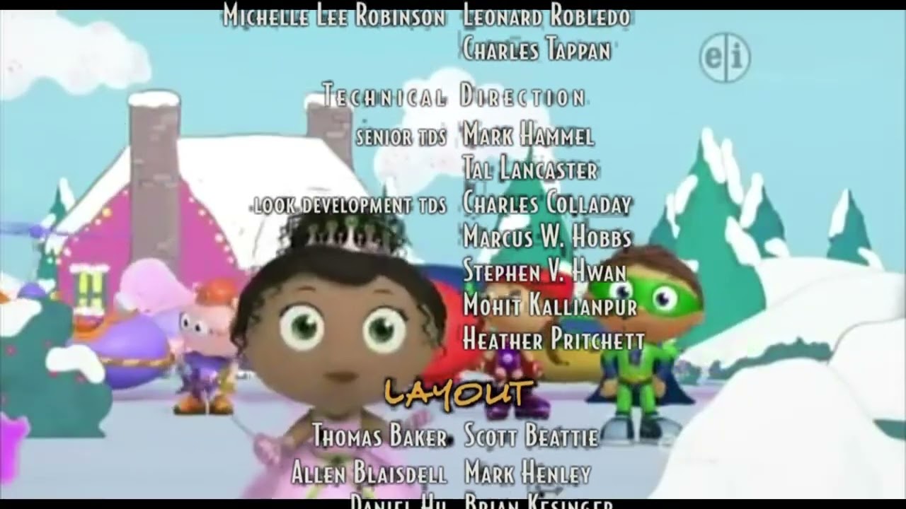 Chicken Little Super WHY! S01E56 End Credits (2005-2007)