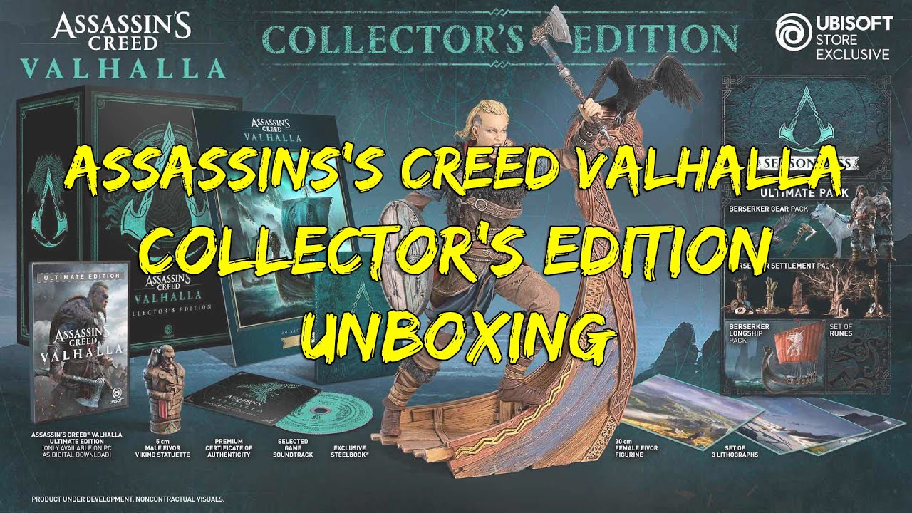 ASSASSIN'S CREED VALHALLA ULTIMATE EDITION PS4/PS5 UNBOXING