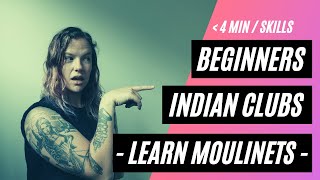 Indian Clubs Beginners learn moulinets - outside wrist rolls