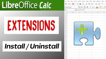 Install an Extension in LibreOffice Calc (Add & Remove)