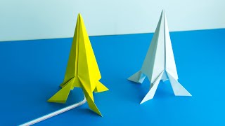 Como hacer un cohete de papel - Easy origami