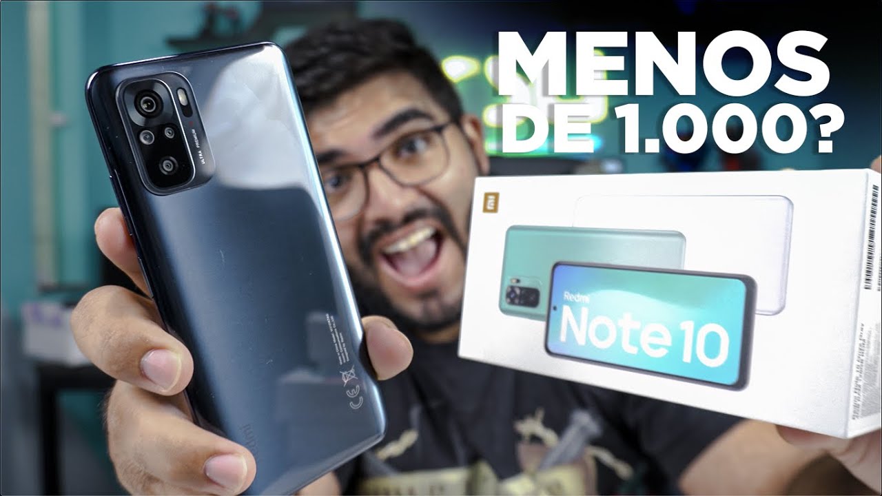 COM ELE! Xiaomi REDMI NOTE 10! TELA AMOLED, 33W,  lançado por menos de R9! Unboxing e testes!