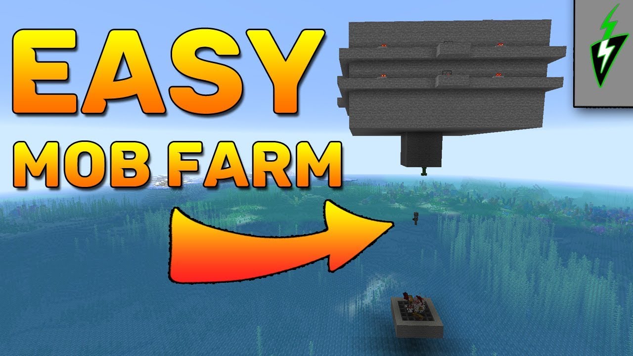 Minecraft 1 14 Mob Farm Easy How To Make A Mob Farm Minecraft Tutorial Minecraft Tutorial Minecraft Minecraft 1