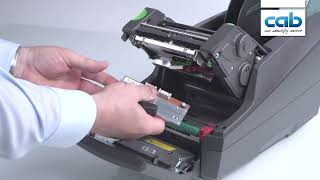 cab MACH 4S Tutorial: Changing and cleaning print head / Druckkopfwechsel und Reinigung
