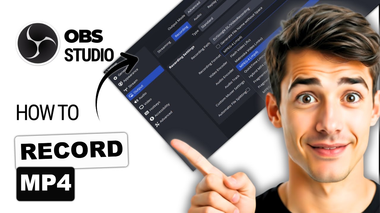 How to record MP4 in OBS Studio (Easiest Way)(2026 Guide) - YouTube