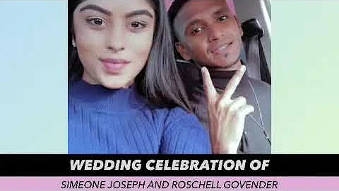 Wedding celebration of Simeone Joseph and Roschell...