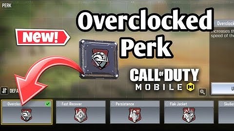 How to Get #Overclocked Perk || Overclocked Event || CODM New Event