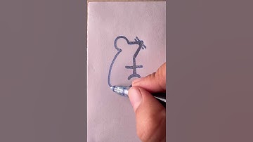 Easy way to draw a mouse 🐁#art #shorts