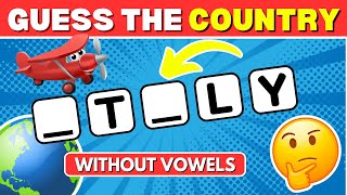 Guess The Country Names Without Vowels | Geography Quiz