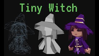 How to make simple low poly pixel art characters in Blockbench  Witch Beatrice