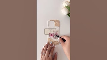 Decorating an iphone case 🌸 #phonecase #aesthetic #shorts