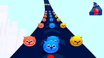 Color Road ! Bear ball Levels Gameplay Part 24 android, ios