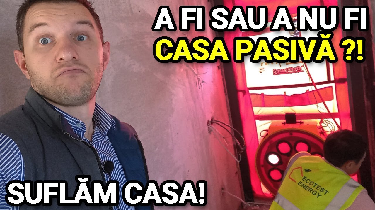 #165 Testul de etanseitate la casa pasiva! Cum se face si ce infiltratii am depistat #casapasiva