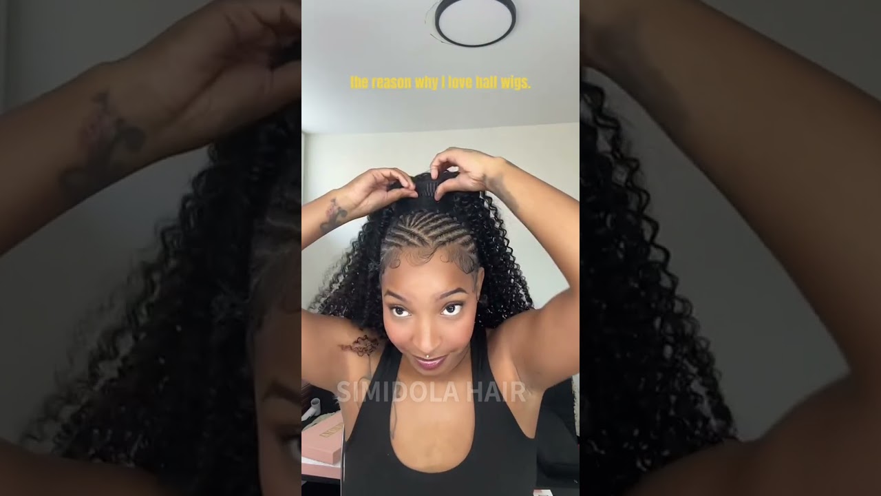 quick and easy half wig 