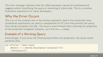Searching Against Projected EF Core Navigation Properties