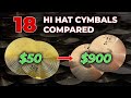 18 Hi Hat Cymbals Compared - From $50 to $900