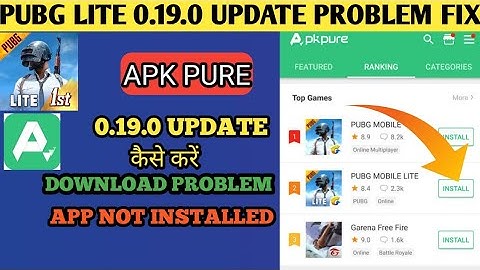 PUBG LITE 0.19.0 UPDATE PROBLEM NOT INSTALLED DOWNLOAD PROBLEM FIX / WARNER GAMING