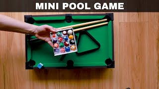 🎱 Table Top MINI POOL Game - Unboxing and Review 🎱 screenshot 5