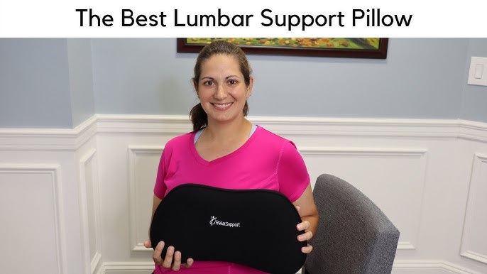 Vive Lumbar Roll - Cushion Support Pillow for Lower Back Pain Relief in Car